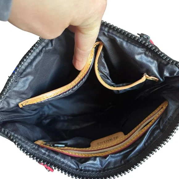 MZ Wallace Small Metro Scout Black Patent Quilted Crossbody Bag - Picture 4 of 11